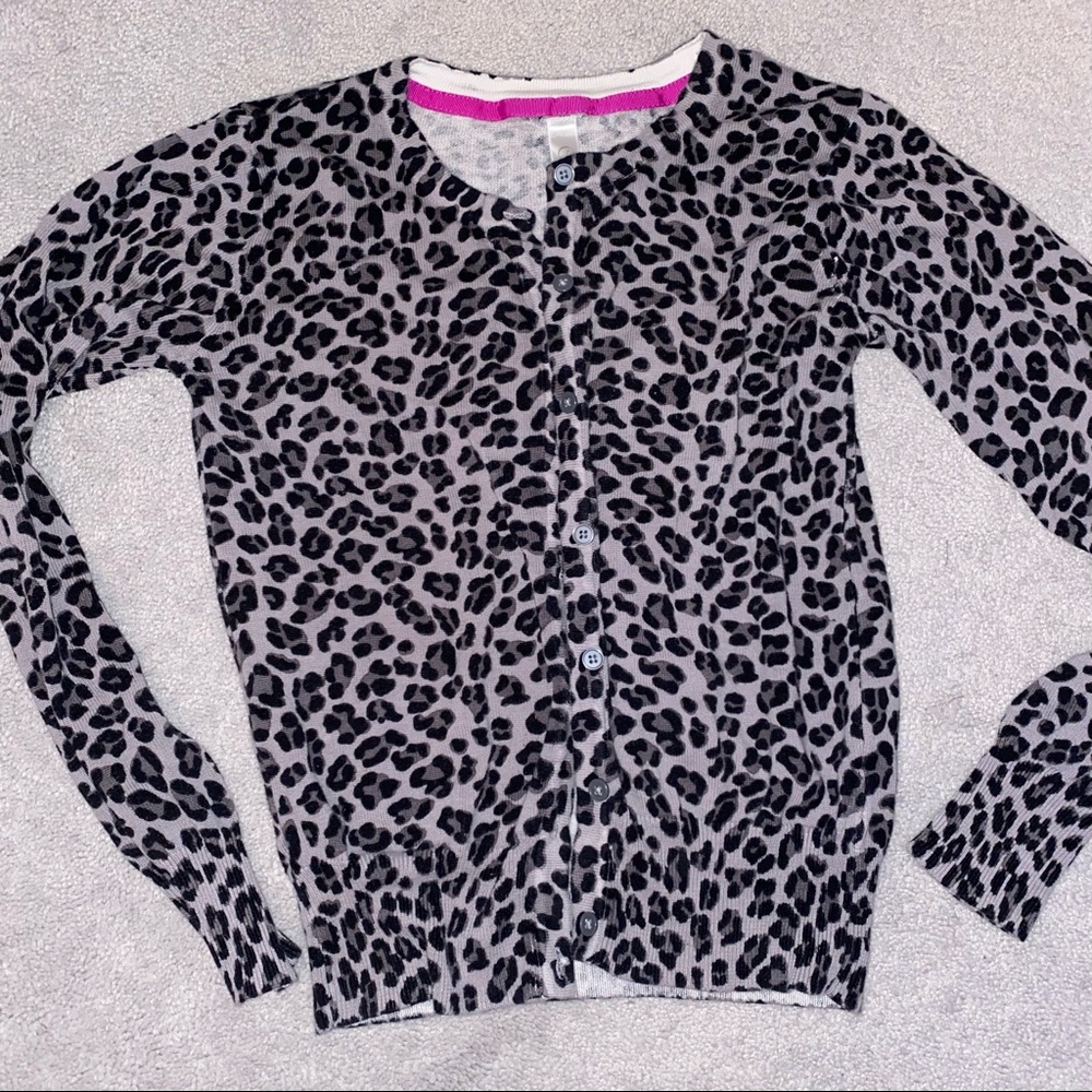 🖤Host Pick🖤 Grey Leopard Cardigan